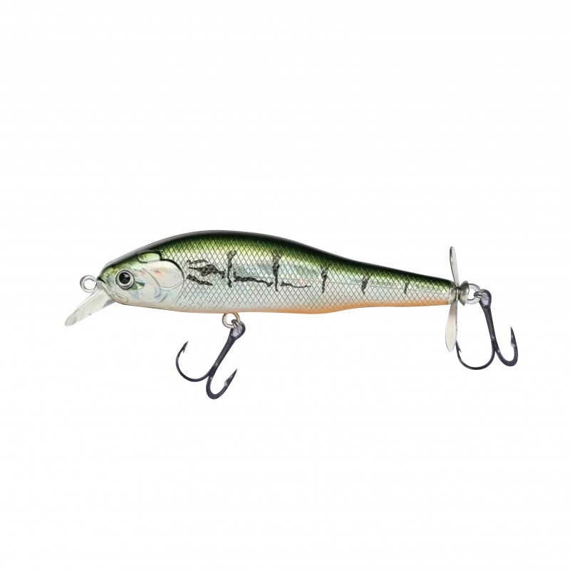 Señuelo Flotante Flaty M. 8Cm/10G Gris/Verde