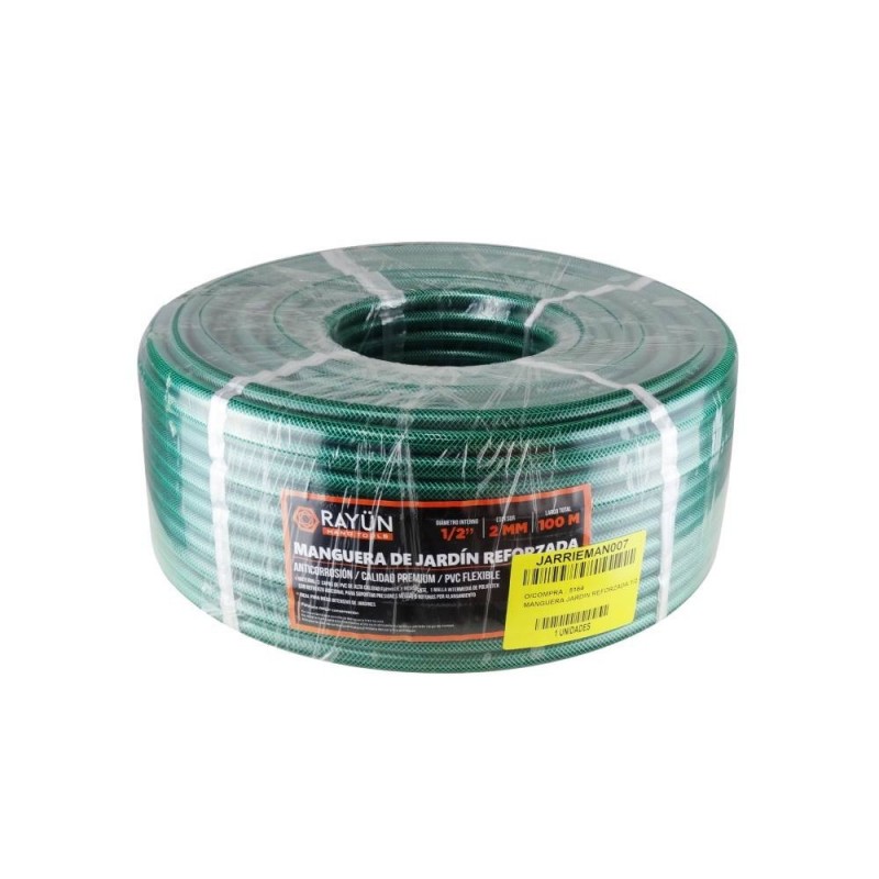 MANGUERA DE JARDÍN REFORZADA 1/2" (100 M)