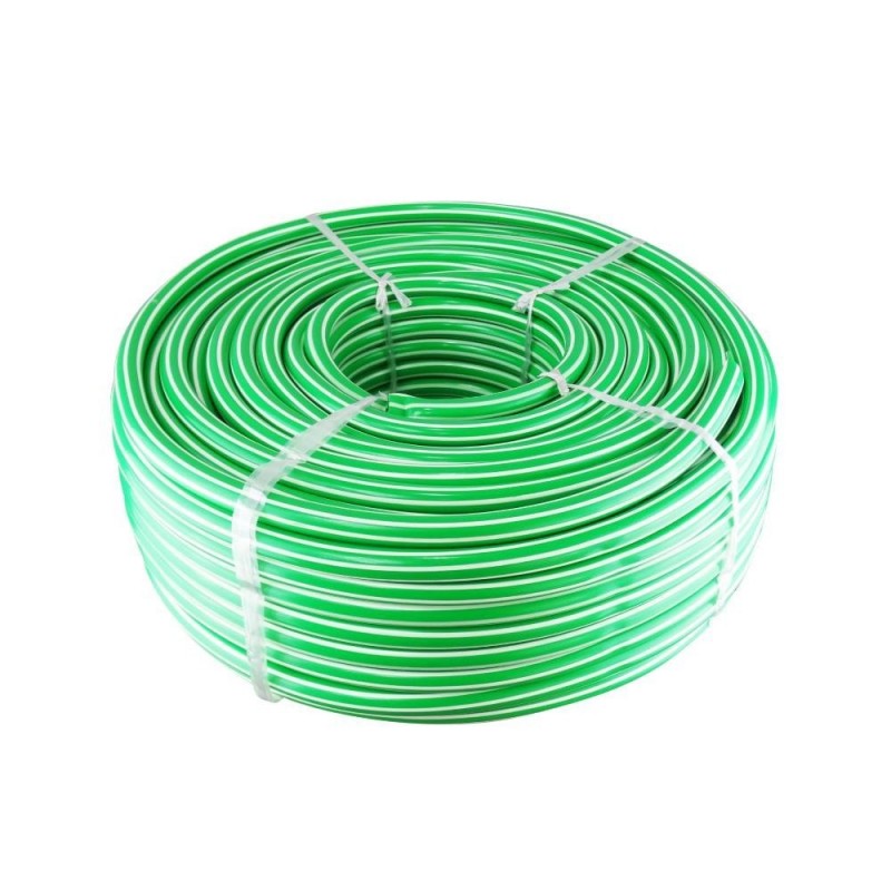 Manguera Jardin 3/4" Bicolor Blanca/Verde (100 M)
