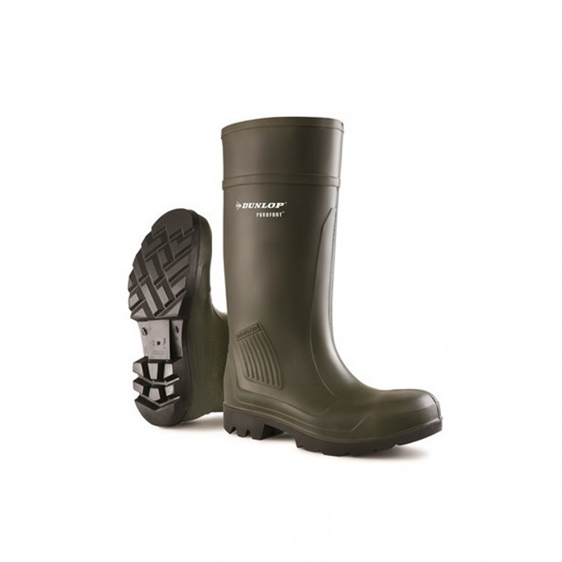 Bota Dunlop Purofort Professional Full Safety Verde