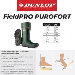 Bota Dunlop Purofort Fieldpro Full Safety Verde