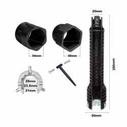 LLAVE MULTIFUNCIONAL GRIFERÍA  PROVIDUS+