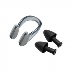 SET DE TAPONES P/OIDOS Y CLIP NARICERA NEGRO