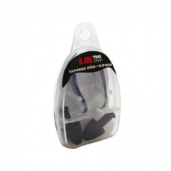 SET DE TAPONES P/OIDOS Y CLIP NARICERA NEGRO