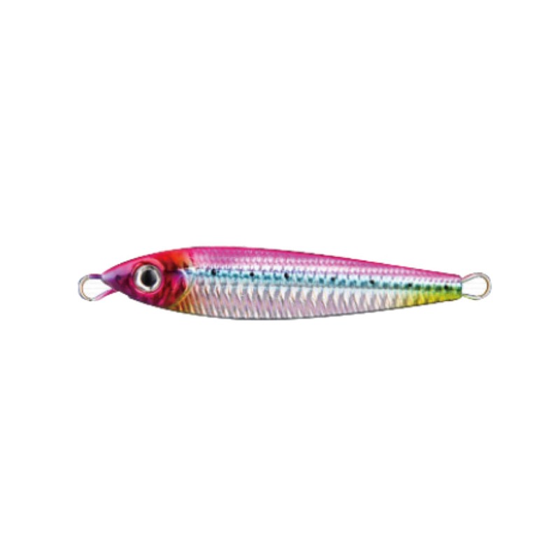 señuelo diamond jig 85g/11cm gris/lila
