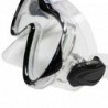 SET MASCARA + SNORKEL ADULTO NEGRO-NARANJO