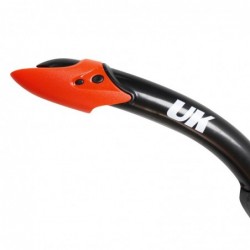 SET MASCARA + SNORKEL ADULTO NEGRO-NARANJO