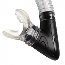 SET MASCARA + SNORKEL JUNIOR NEGRO-NARANJO