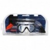 SET MASCARA + SNORKEL JUNIOR NEGRO-NARANJO