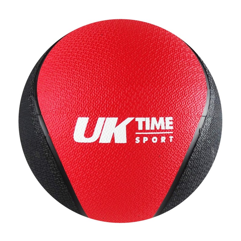 BALON MEDICINAL NEGRO-ROJO 1 KG CON REBOTE