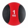 BALON MEDICINAL NEGRO-ROJO 1 KG CON REBOTE