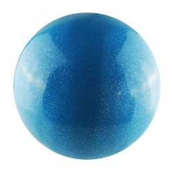 Balón Gimnasia Rítmica Glitter Liso 7" 400 Grs Uktime Celeste