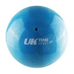 Balón Gimnasia Rítmica Glitter Liso 6" 320 Grs Uktime Celeste