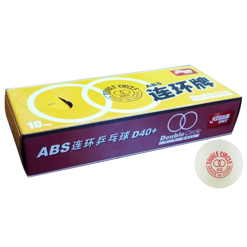 10 PELOTAS PING PONG DOBLE CIRCULO