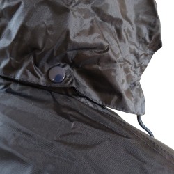 PARKA OXFORD AZUL CON CINTAS REFLEXTANTES