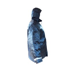 PARKA OXFORD AZUL CON CINTAS REFLEXTANTES