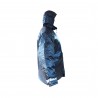 PARKA OXFORD AZUL CON CINTAS REFLEXTANTES