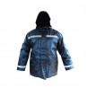 PARKA OXFORD AZUL CON CINTAS REFLEXTANTES