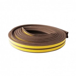 PERFIL SELLADOR DE PUERTA "P" HD EPDM CAFE 6M RAYUN