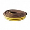 PERFIL SELLADOR DE PUERTA "P" HD EPDM CAFE 6M RAYUN