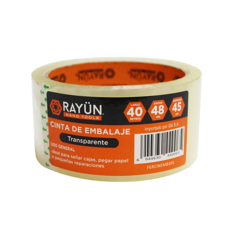 CINTA EMBALAJAJE TRANSP. 48 MM X 40 M RAYUN