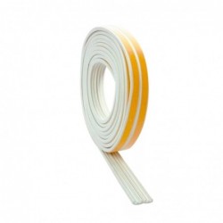 PERFIL SELLADOR DE PUERTA "E" HD EPDM BLANCO 6M RAYUN