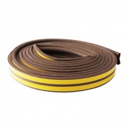 PERFIL SELLADOR DE PUERTA "E" HD EPDM CAFE 6M RAYUN