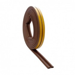 PERFIL SELLADOR DE PUERTA "P" HD EPDM CAFE 6M RAYUN