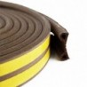 PERFIL SELLADOR DE PUERTA "P" HD EPDM CAFE 6M RAYUN