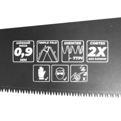 SERRUCHO CARPINTERO ACERO/TEFLON 22" RAYUN