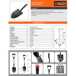 PALA CAJUELERA REDONDA RAYUN