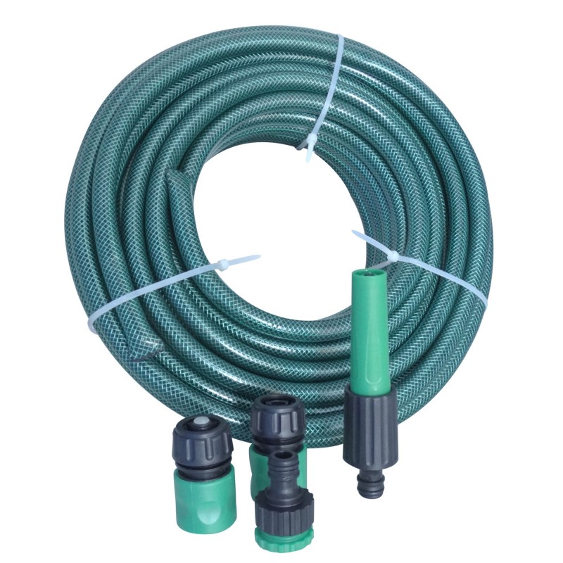 SET MANGUERA 1/2" REFORZADA 15 M C/ACCESORIOS RAYUN