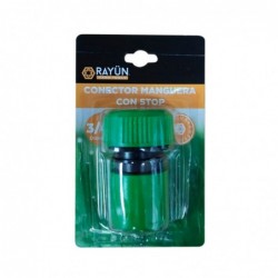 CONECTOR MANGUERA CON STOP 3/4" RAYUN