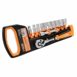 SET 12 PCS. DADOS/CHICHARRA 1/4" RAYUN