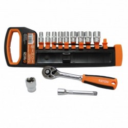 SET 12 PCS. DADOS/CHICHARRA 1/4" RAYUN