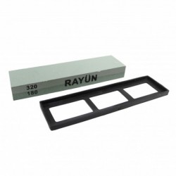 PIEDRA ASENTAR DOBLE CARA OXIDO ALUMINIO RAYUN