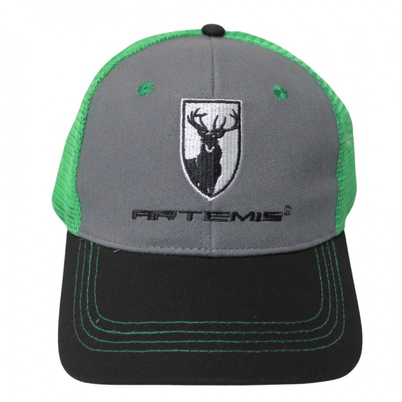 GORRO ARTEMIS GRIS/NEGRO CON MALLA