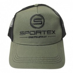 GORRO SPORTEX VERDE/NEGRO CON MALLA