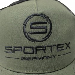 GORRO SPORTEX VERDE/NEGRO CON MALLA