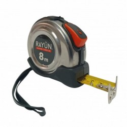 CINTA METRICA PROFESIONAL 8M X 25MM RAYUN