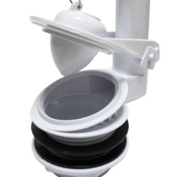 VALVULA DESCARGA PLASTICA C/SILICONA