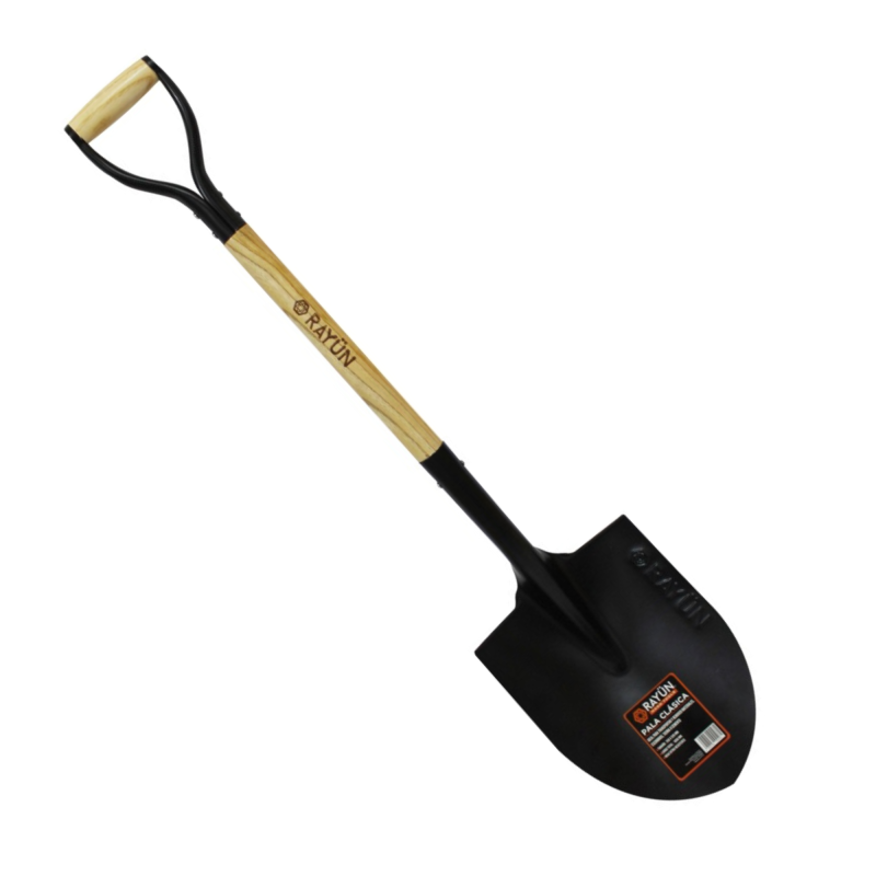 PALA CLASICA PUNTA HUEVO CON MANGO RAYUN