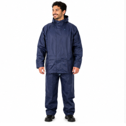 TRAJE LLUVIA IMPERMEABLE ANTIACIDO AZUL RIMAR T50