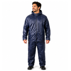 TRAJE LLUVIA IMPERMEABLE STERK AZUL T18
