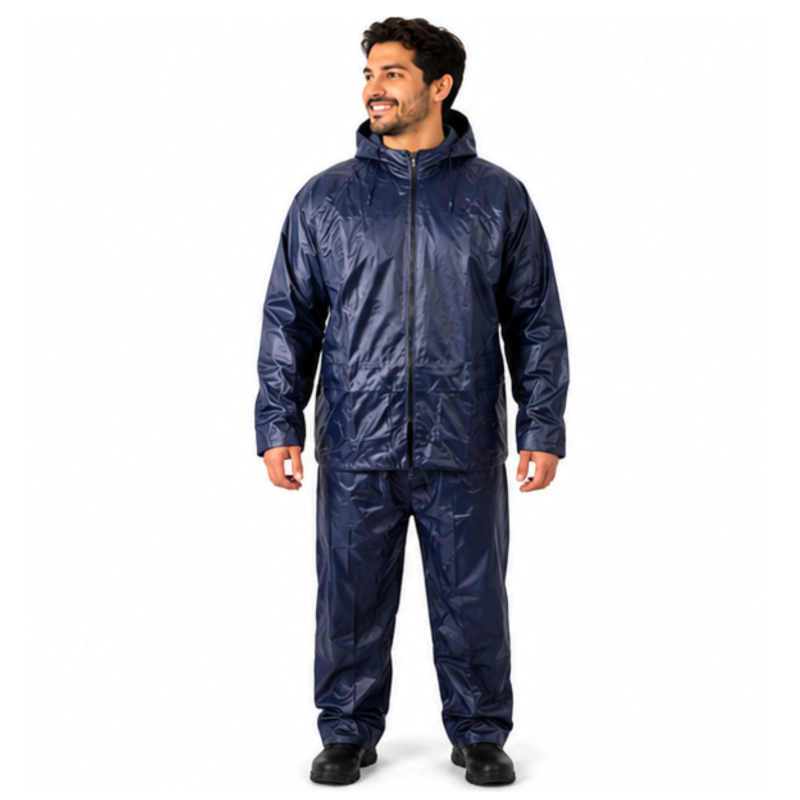TRAJE LLUVIA IMPERMEABLE STERK AZUL T18