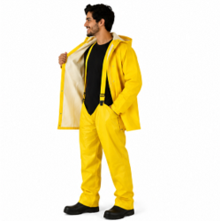TRAJE IMPERMEABLE 3 PIEZAS AMARILLO NORSKE T50