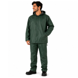 TRAJE LLUVIA IMPERMEABLE ANTIACIDO VERDE RIMAR T50