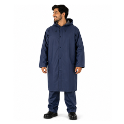 Abrigo Impermeable Azul Skogar T35