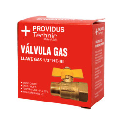 LLAVE DE GAS 1/2 HI/HE PROVIDUS