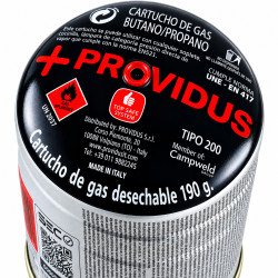CARTUCHO DE GAS DESECHABLE 190 GR. (330 ML) PROVIDUS